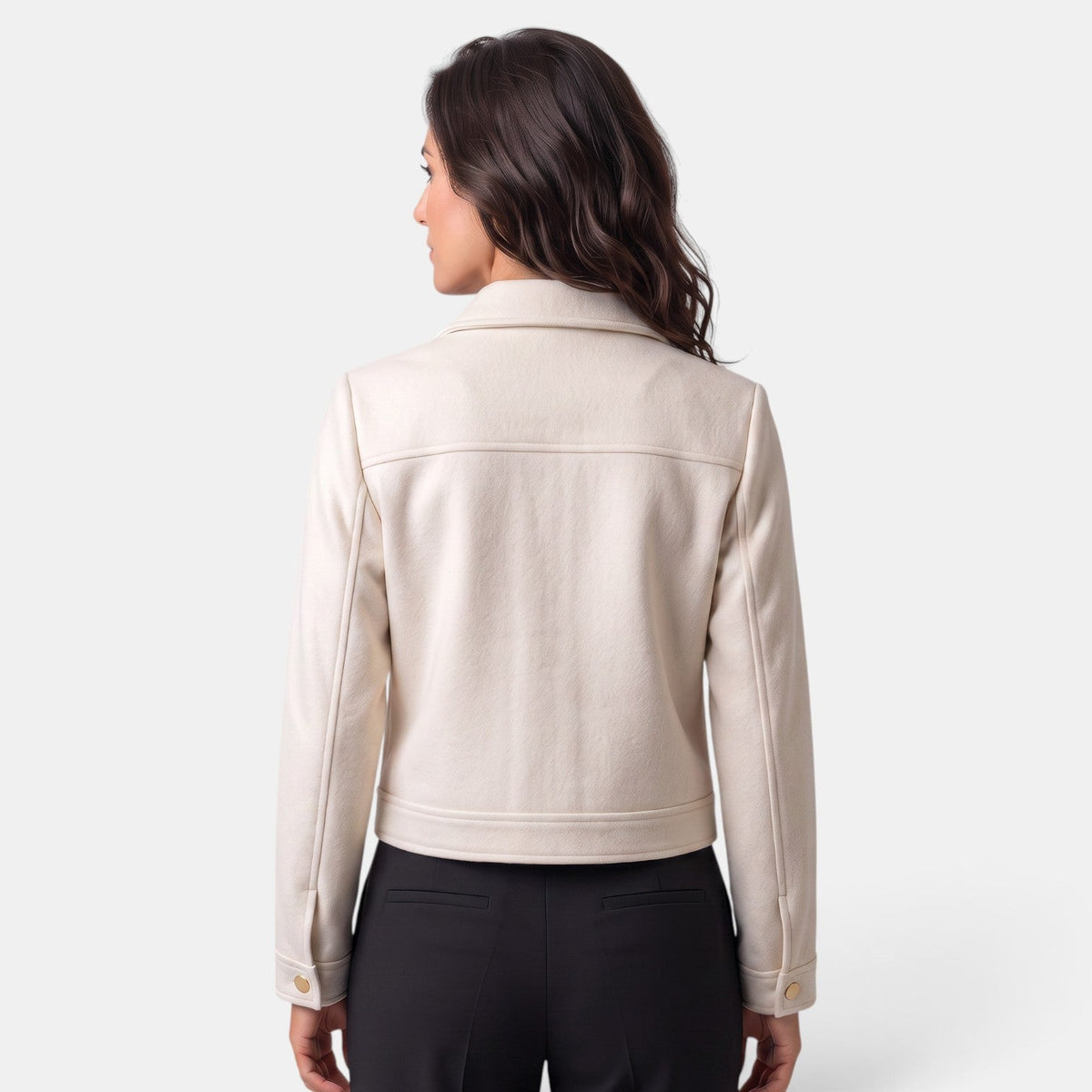 Chaqueta Mujer de Lana con Cremallera