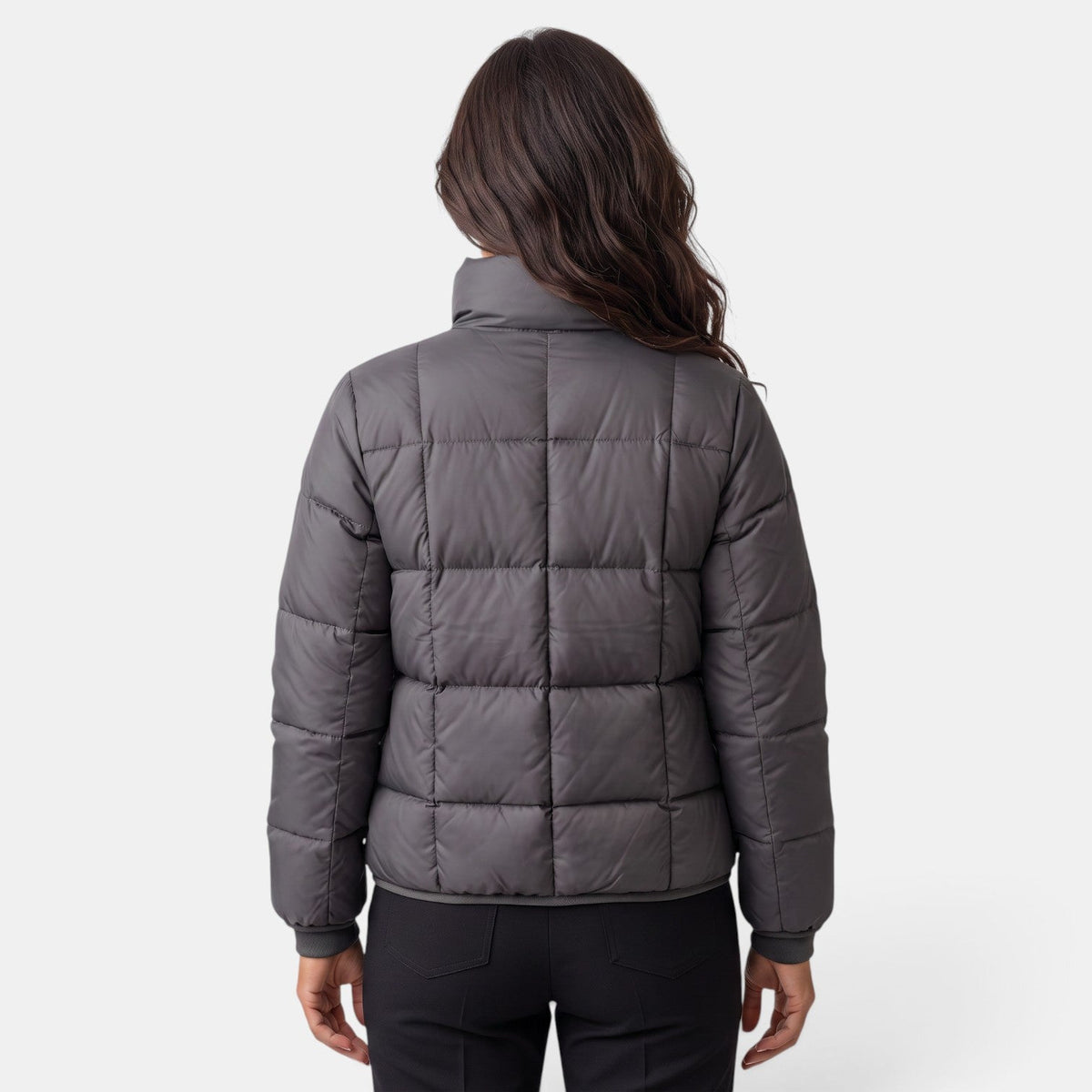 Chaqueta Acolchada Mujer Cuello Alto