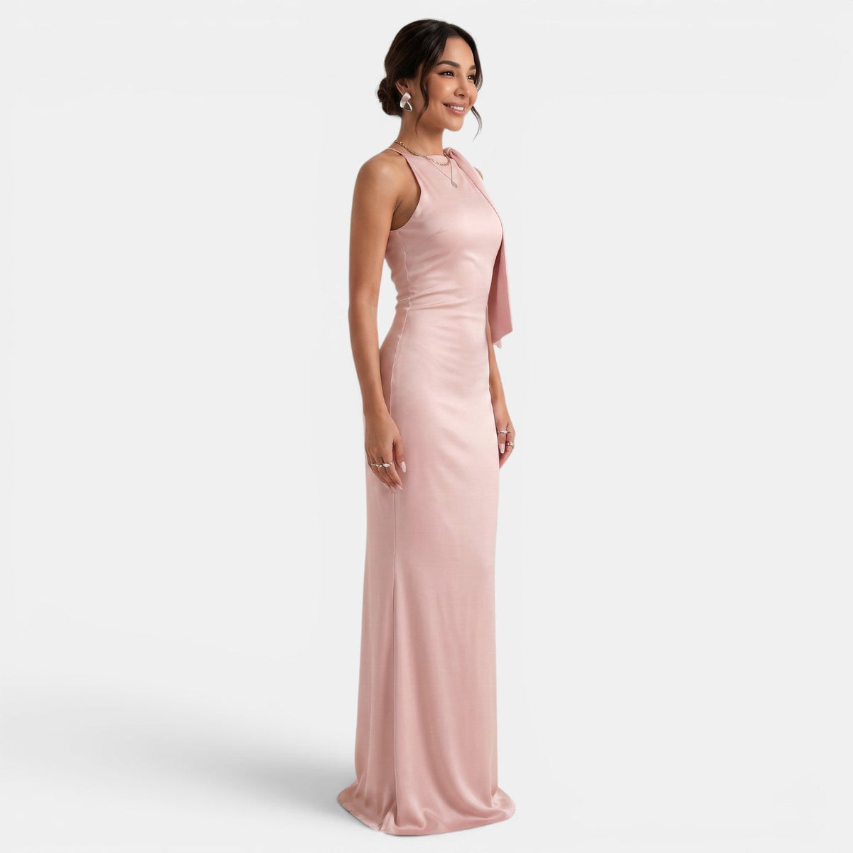 Vestido Largo Mujer Un Hombro