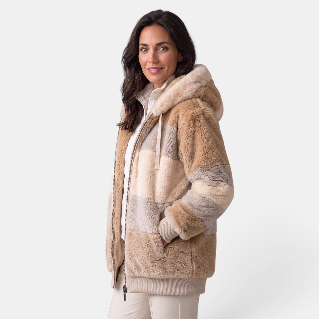 Chaqueta Mujer Oversize con Capucha