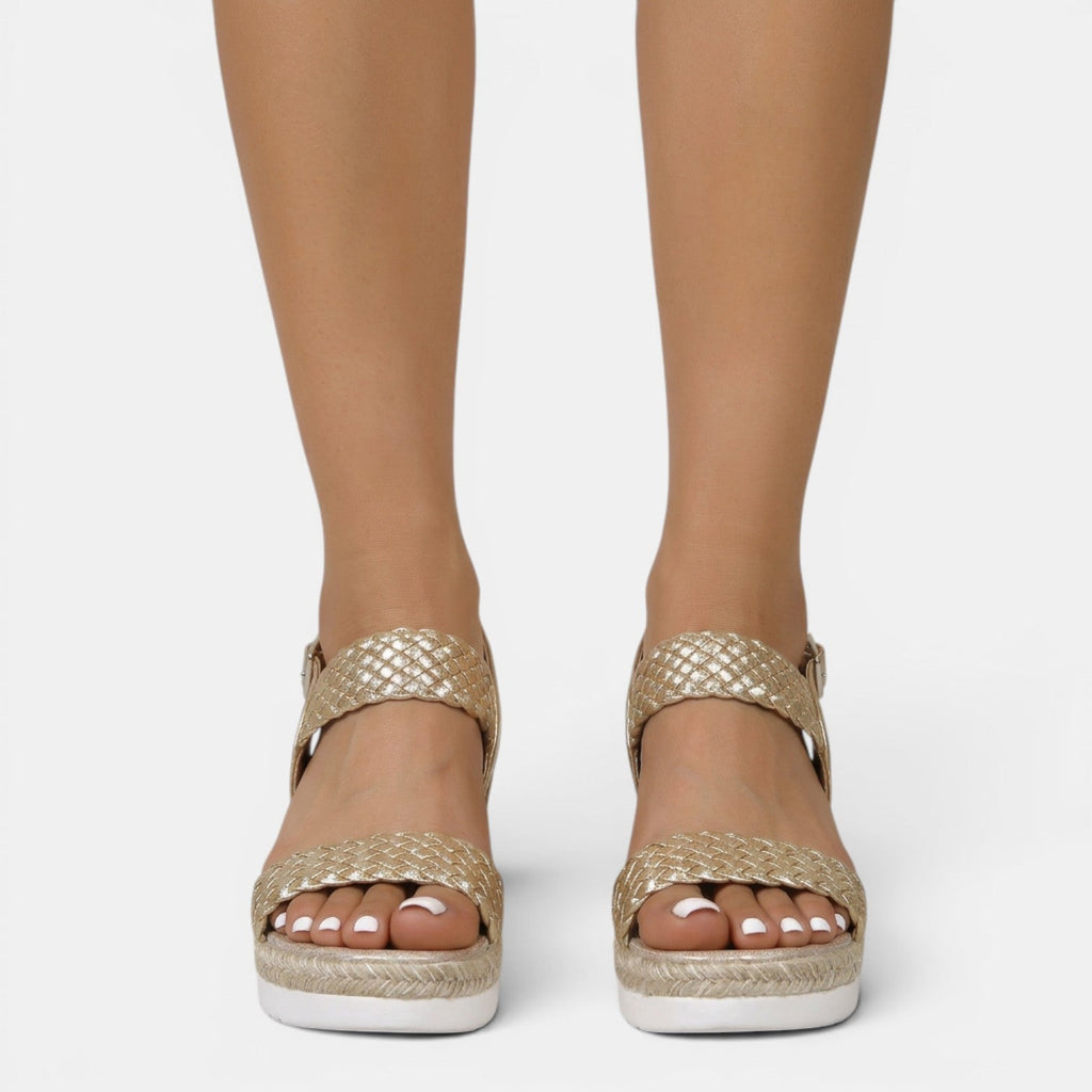 Sandalias Cuero Mujer Plataforma