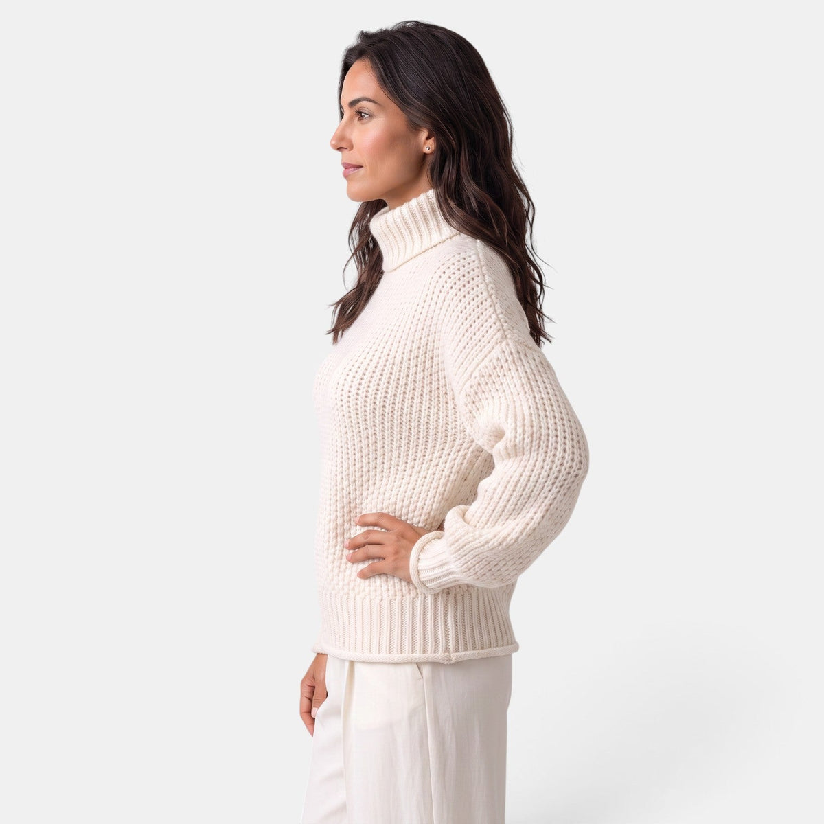 Suéter Mujer Cuello Alto