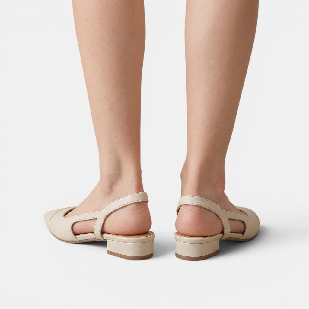 Sandalias Mujer Tacón Bajo Piel