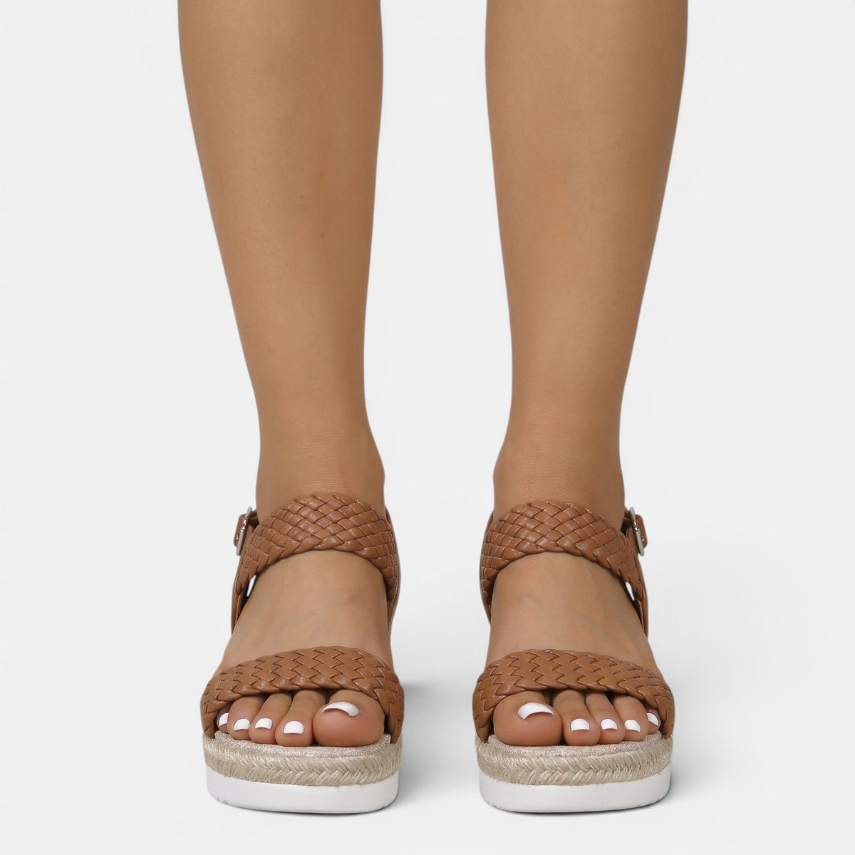Sandalias Cuero Mujer Plataforma