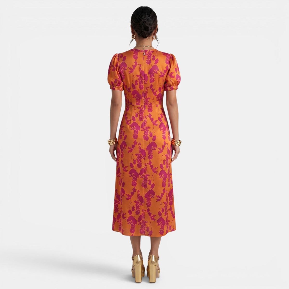 Vestido Largo Verano Mujer Floral Cuello V