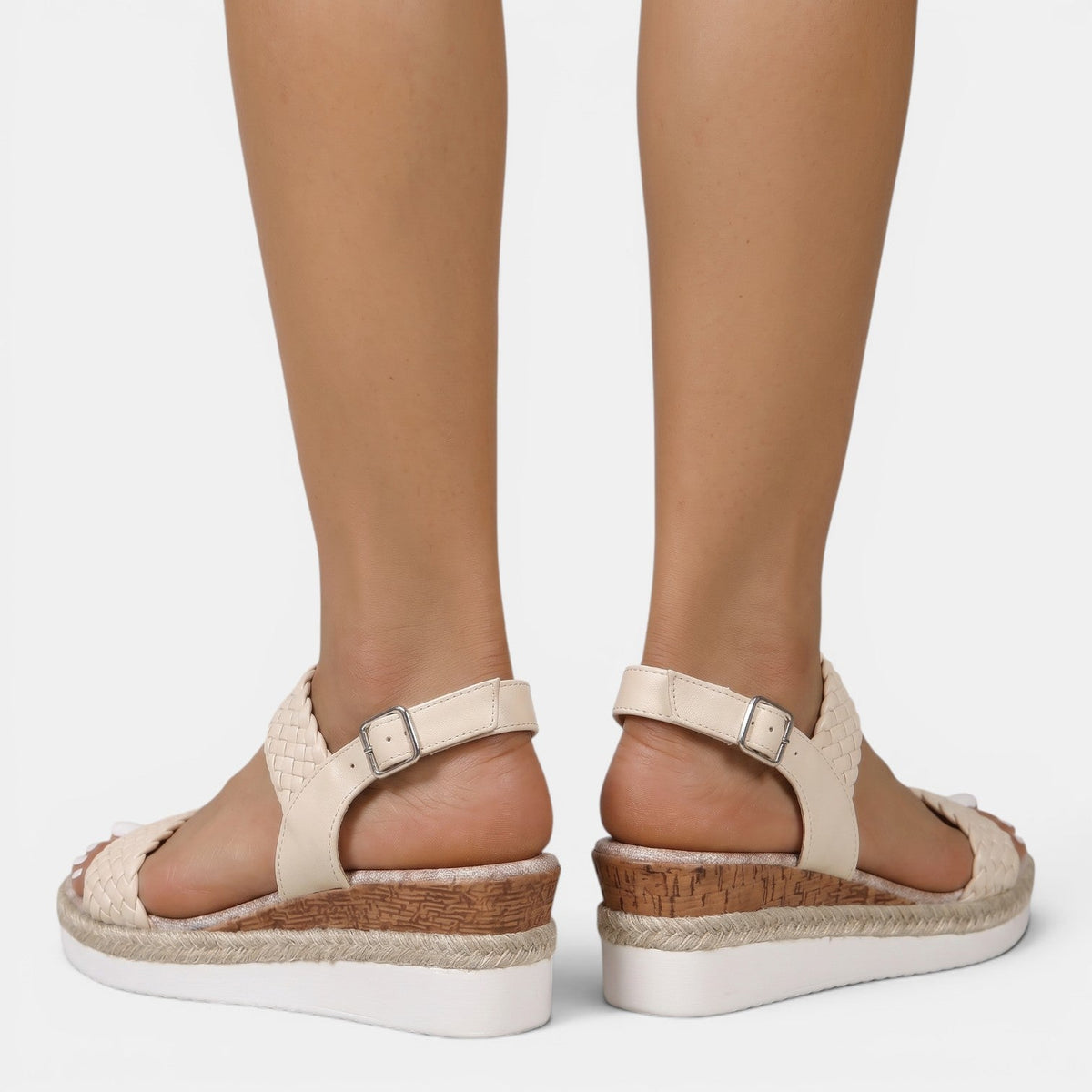 Sandalias Cuero Mujer Plataforma