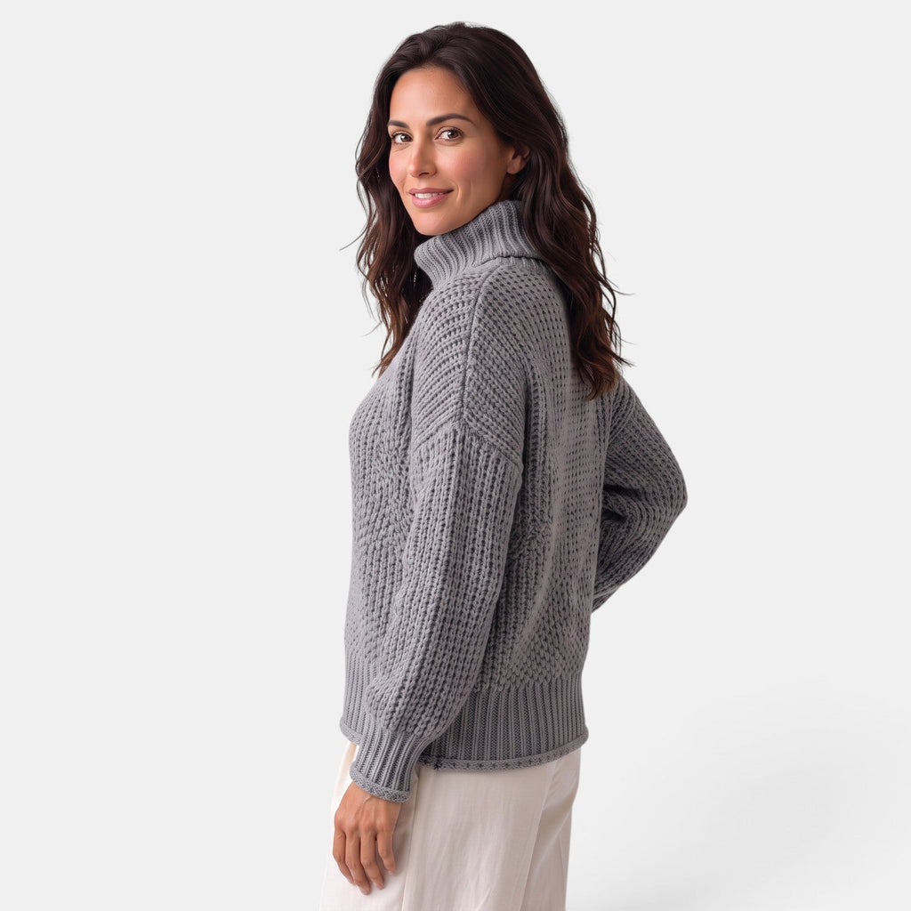 Suéter Mujer Cuello Alto