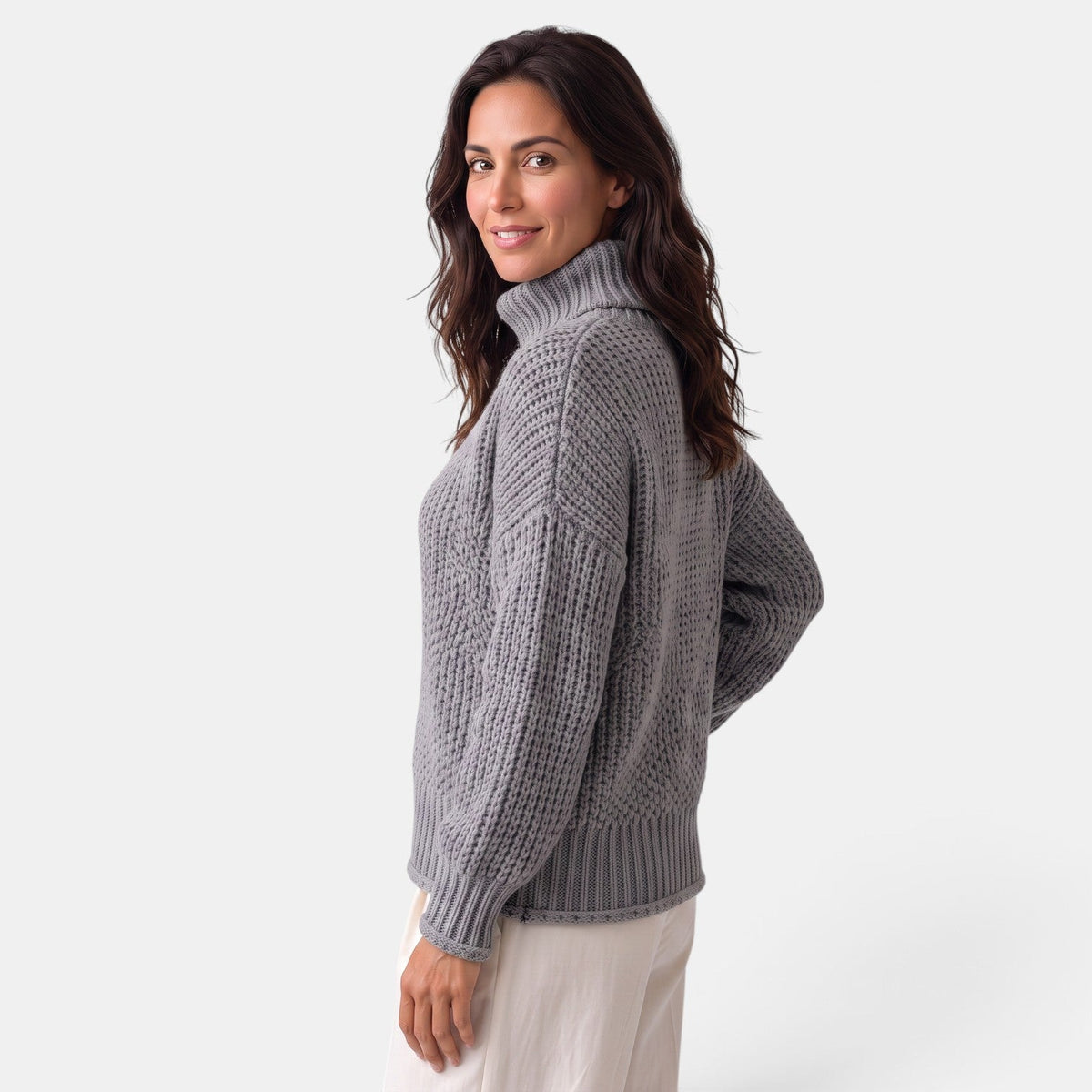 Suéter Mujer Cuello Alto