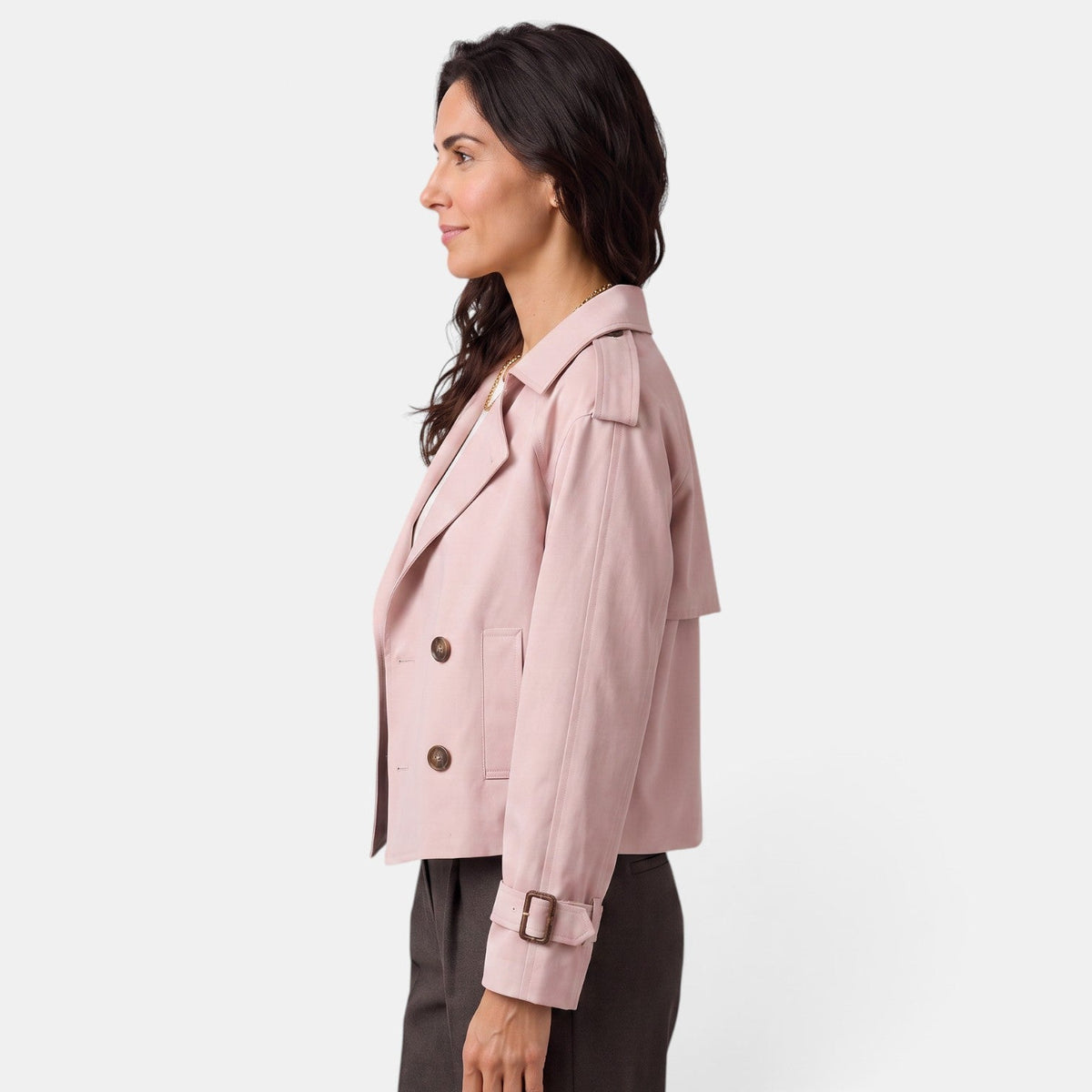 Gabardina Mujer Cruzada Ligera