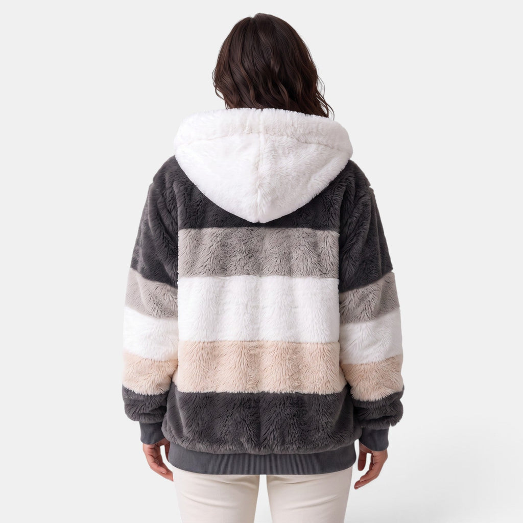 Chaqueta Mujer Oversize con Capucha