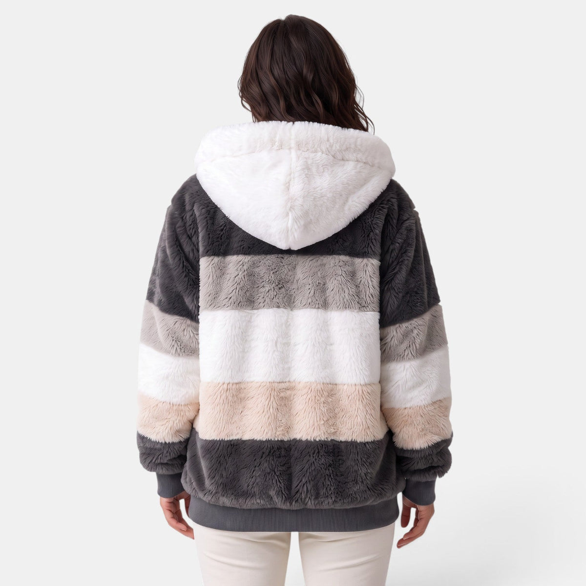 Chaqueta Mujer Oversize con Capucha