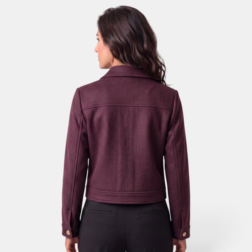 Chaqueta Mujer de Lana con Cremallera