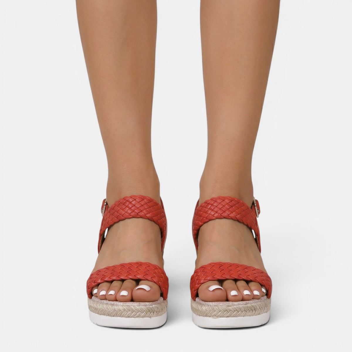 Sandalias Cuero Mujer Plataforma