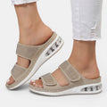 Sandalias Mujer Cuña Ortopédicas Strass
