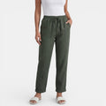 Pantalón Lino Mujer Cintura Alta