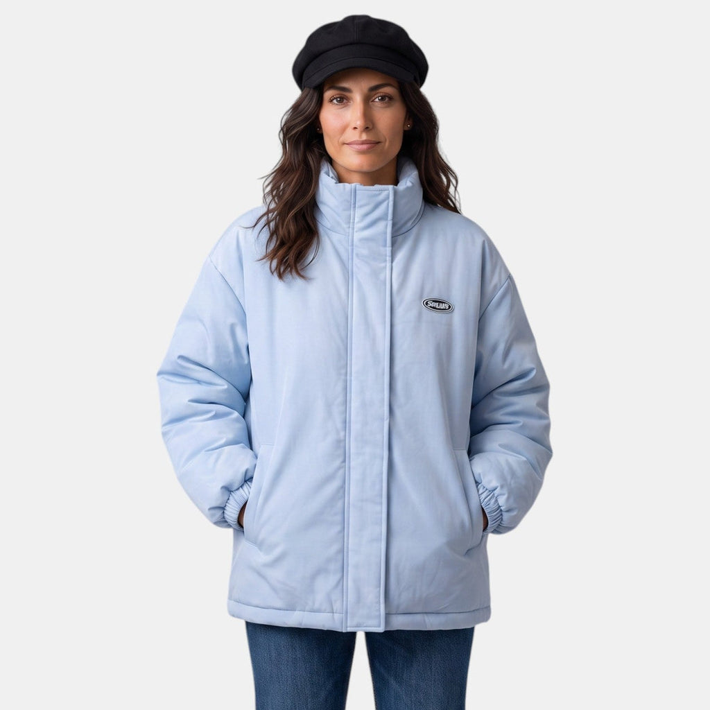 Abrigo Reversible Mujer Acolchado - Oversize Doble Cara