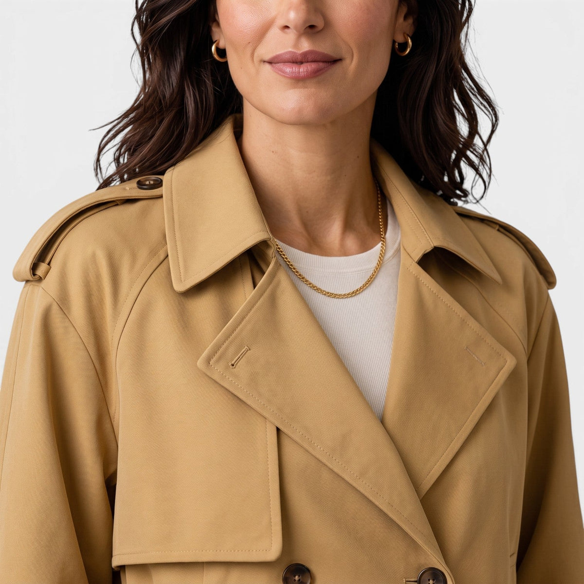 Gabardina Mujer Cruzada Ligera