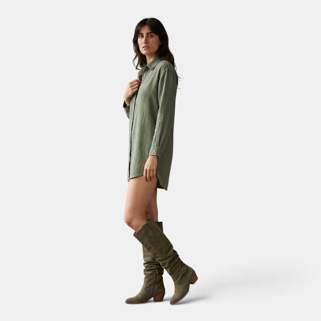 Botas Altas Mujer de Ante - Calzado Elegante hasta la Rodilla