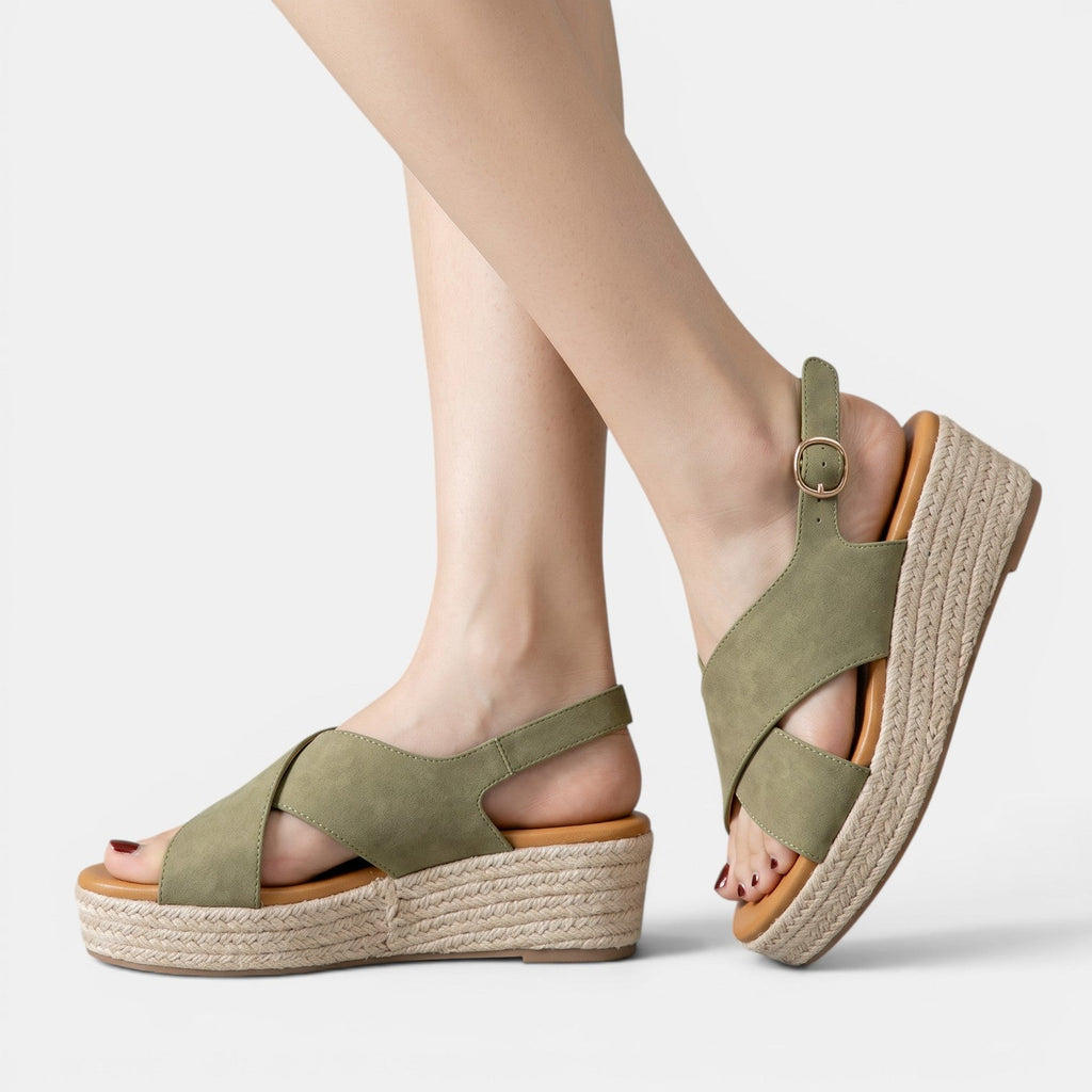 Sandalias Cuña Plataforma Mujer