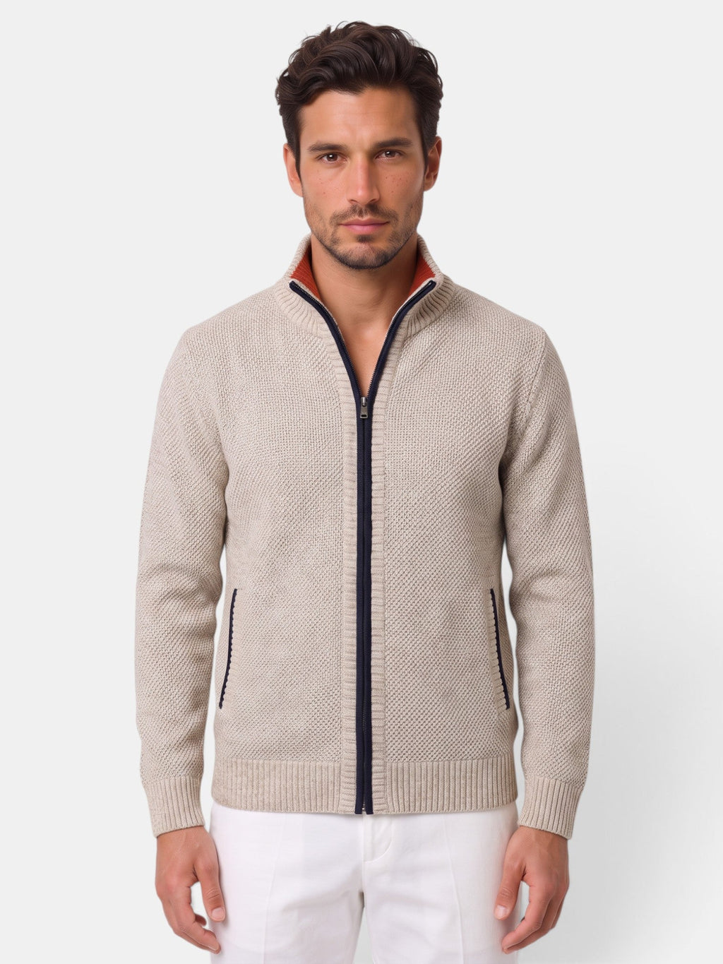 Suéter Hombre Punto Afelpado Invierno
