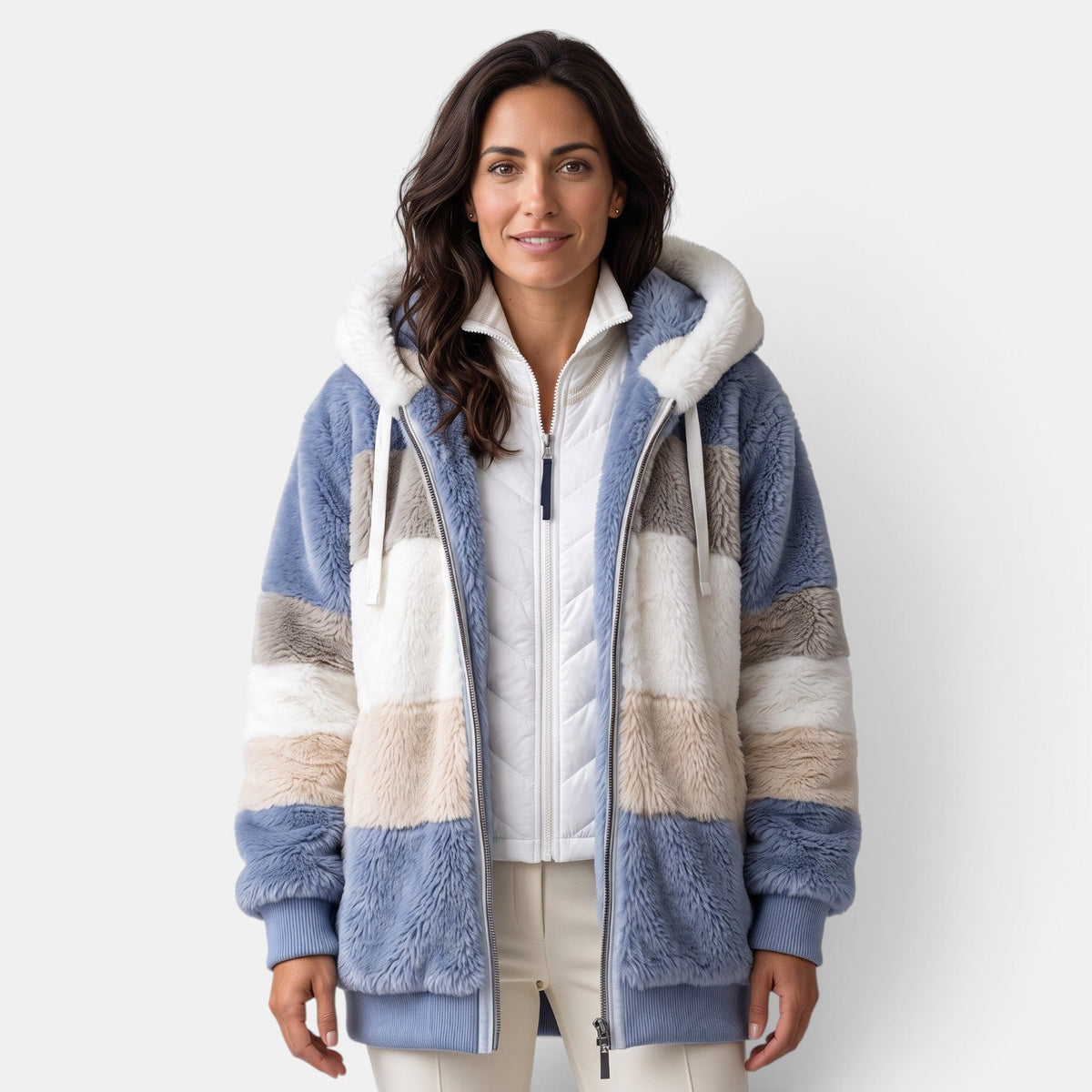 Chaqueta Mujer Oversize con Capucha