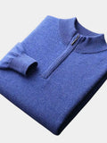 Suéter Merino de Media Cremallera - Cross & Crown