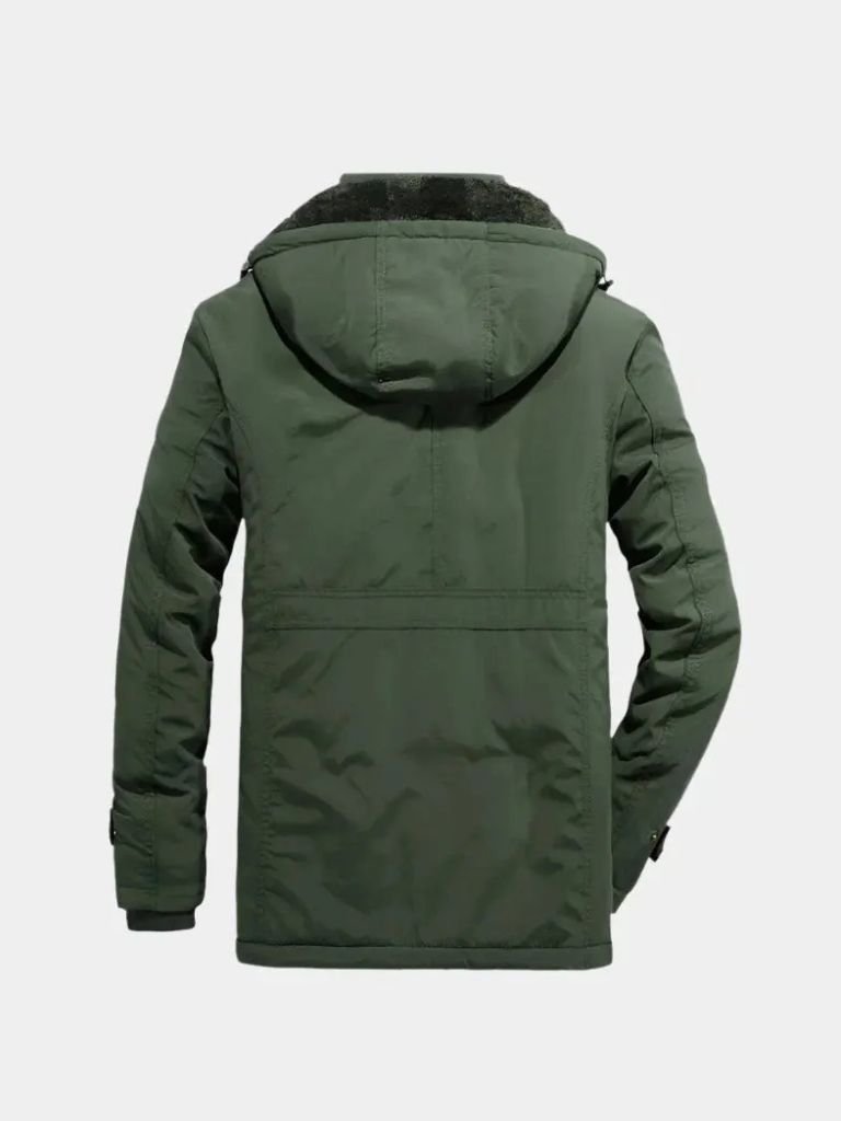 Chaqueta Militar con Capucha - Cross & Crown
