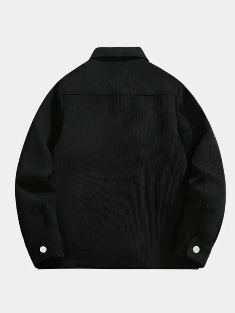 Chaqueta de Sherpa de Corduroy Minimalista - Cross & Crown