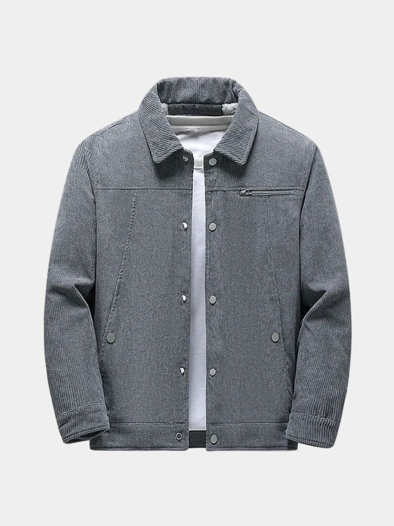 Chaqueta de Sherpa de Corduroy Minimalista - Cross & Crown