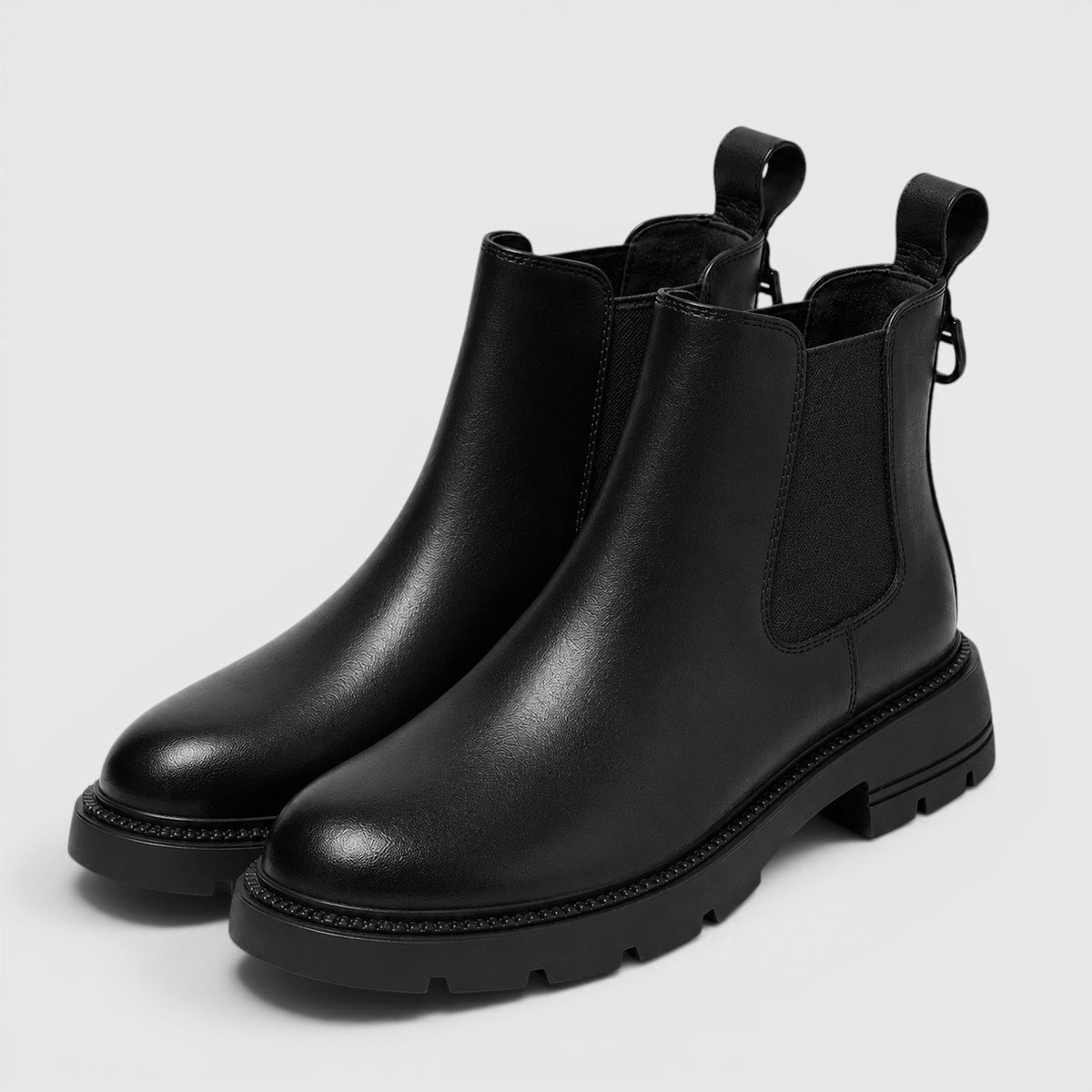 Botines Mujer de Piel de Borrego – Tacón Medio Cómodo