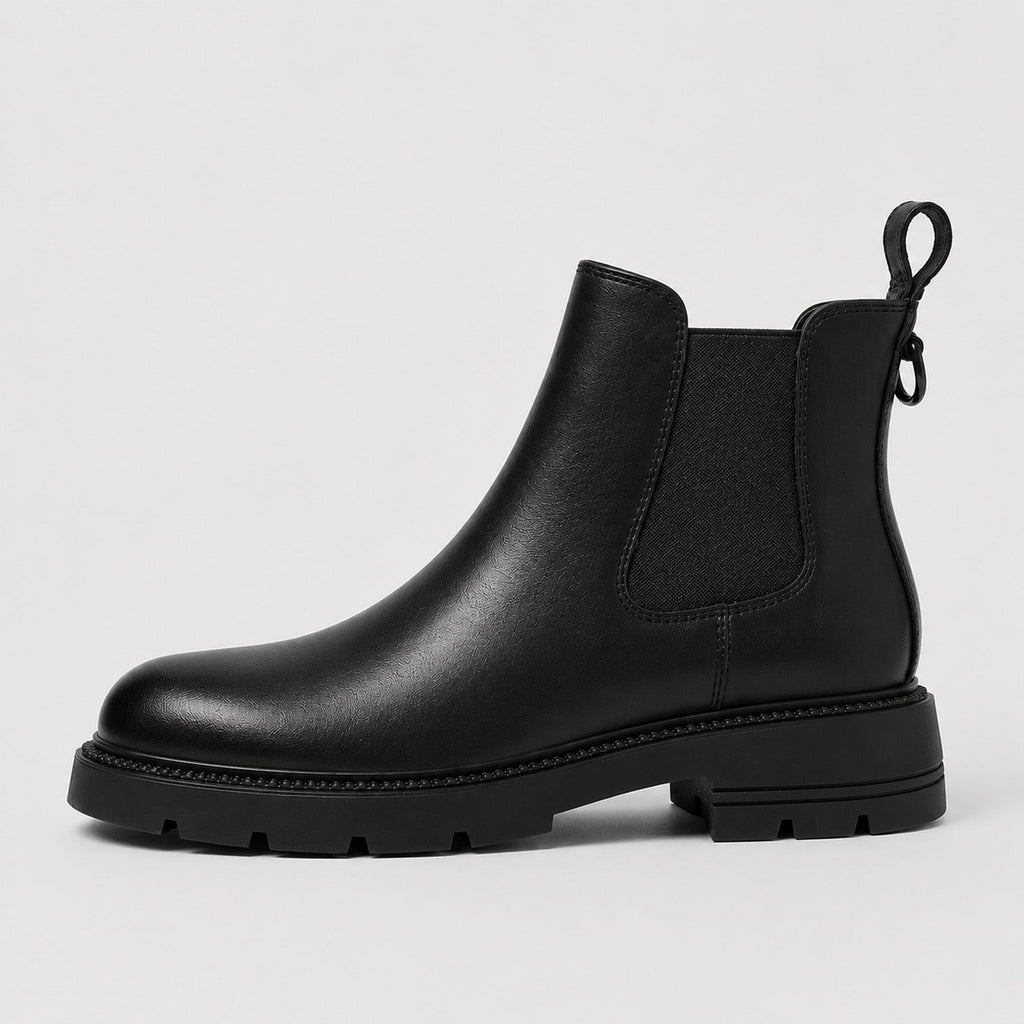 Botines Mujer de Piel de Borrego – Tacón Medio Cómodo