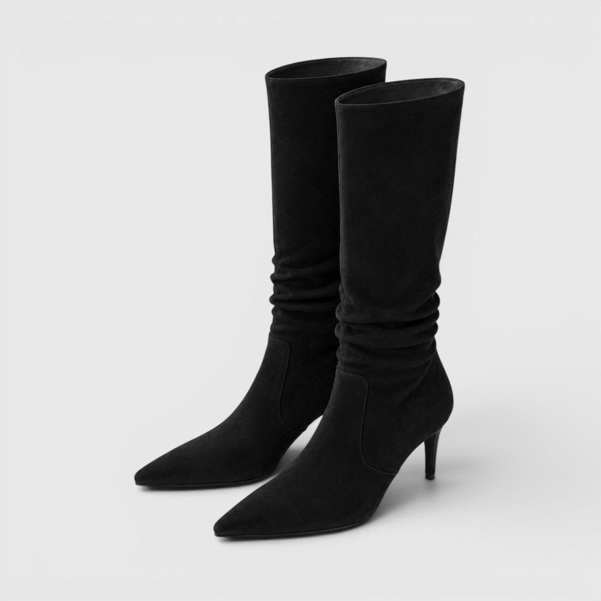 Botas Altas Mujer de Ante con Tacón de Aguja
