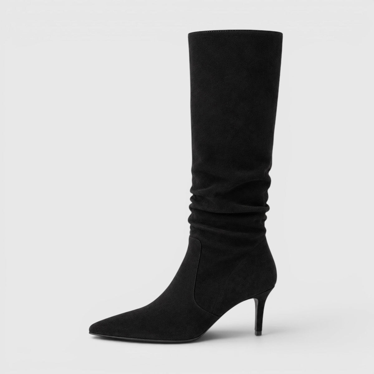 Botas Altas Mujer de Ante con Tacón de Aguja