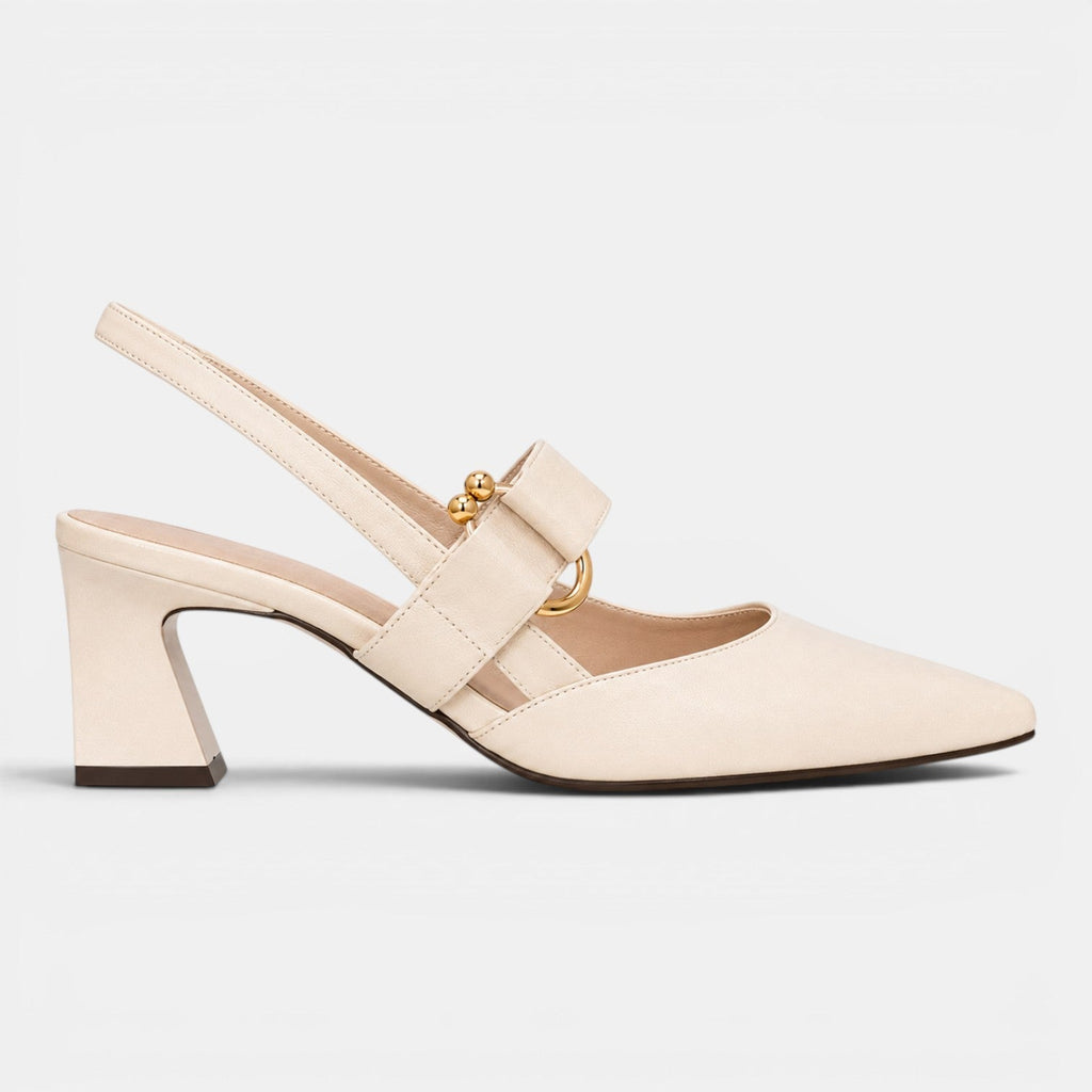 Zapatos de Tacón Mujer Premium – Salón de Punta con Pulsera y Tacón de 6 cm