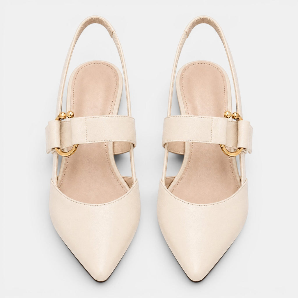 Zapatos de Tacón Mujer Premium – Salón de Punta con Pulsera y Tacón de 6 cm