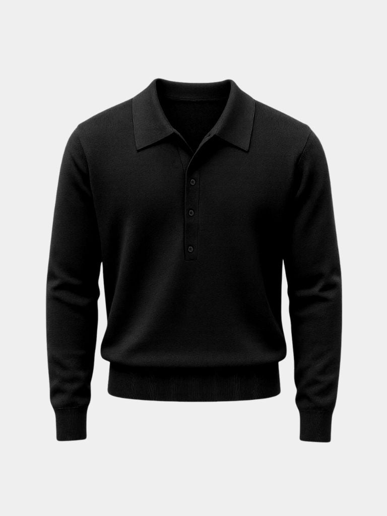 Suéter Polo de Punto Old Money - Cross & Crown