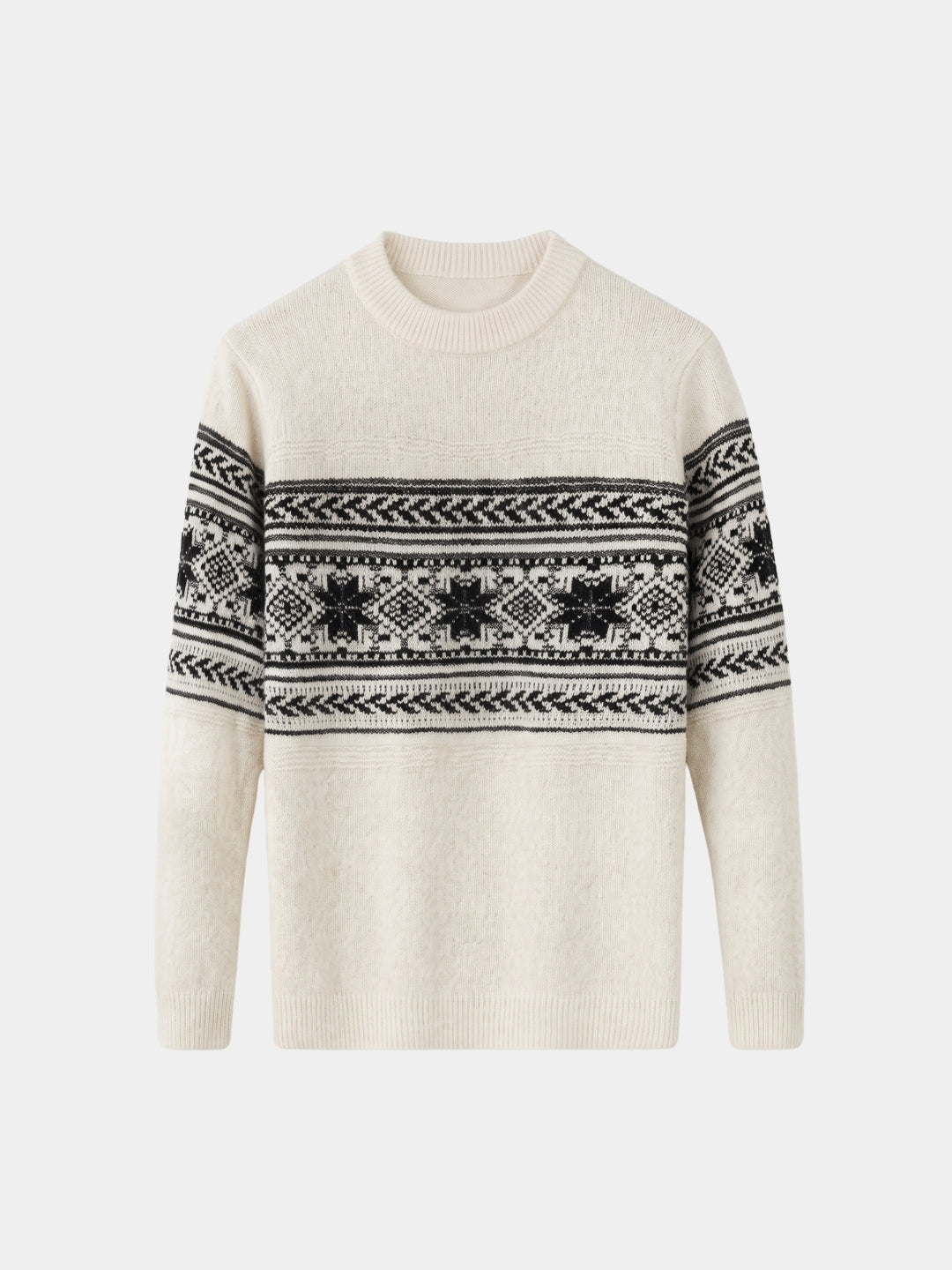 Suéter de Pullover Fair Isle 100% Lana - Cross & Crown
