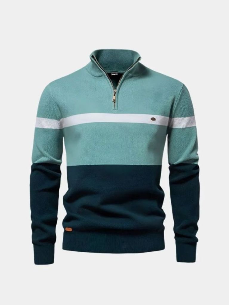Suéter de Cuello Alto con Cierre - Cross & Crown