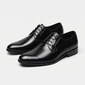 Blucher de Piel Hombre con Cordones y Punta Redonda