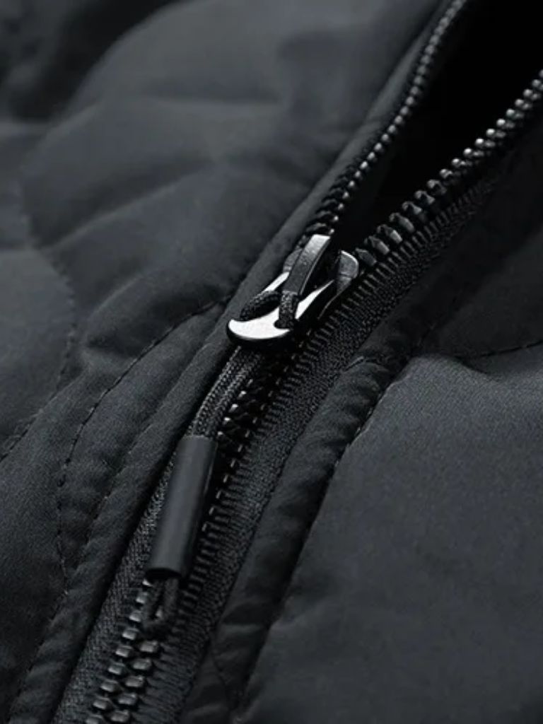 Chaqueta Bomber Acolchada con Mangas de Sherpa - Cross & Crown