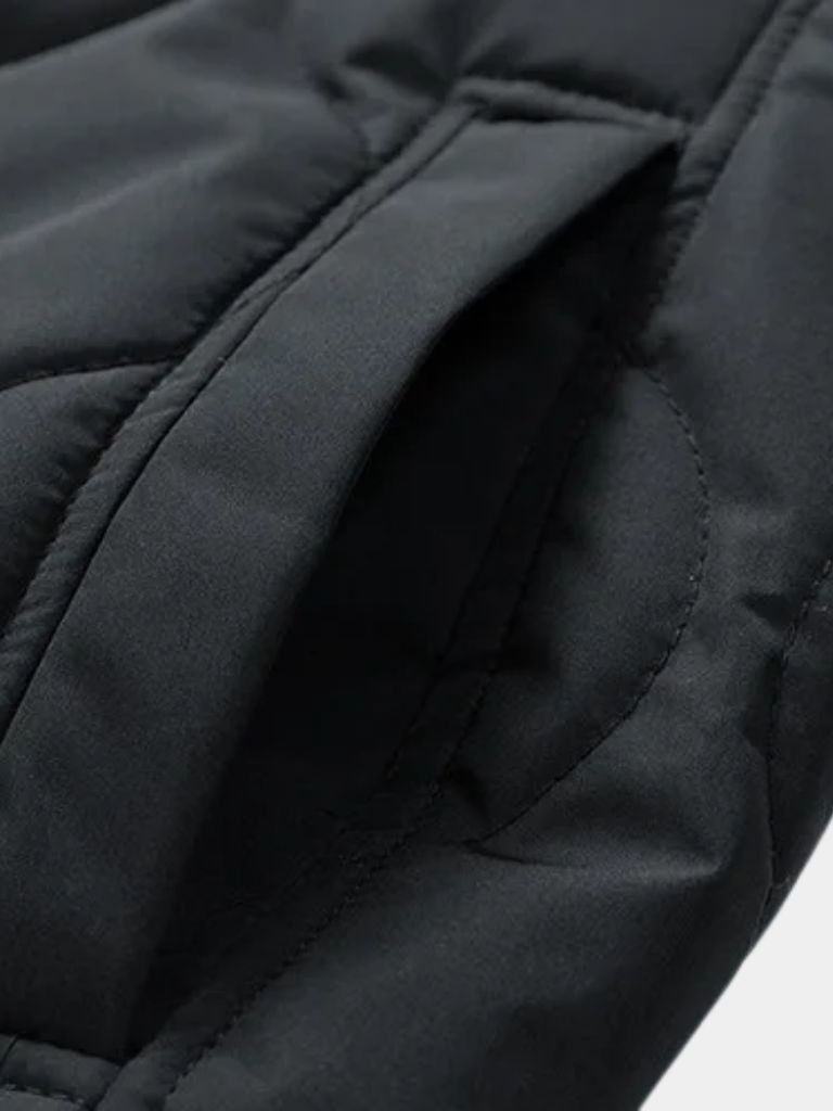 Chaqueta Bomber Acolchada con Mangas de Sherpa - Cross & Crown