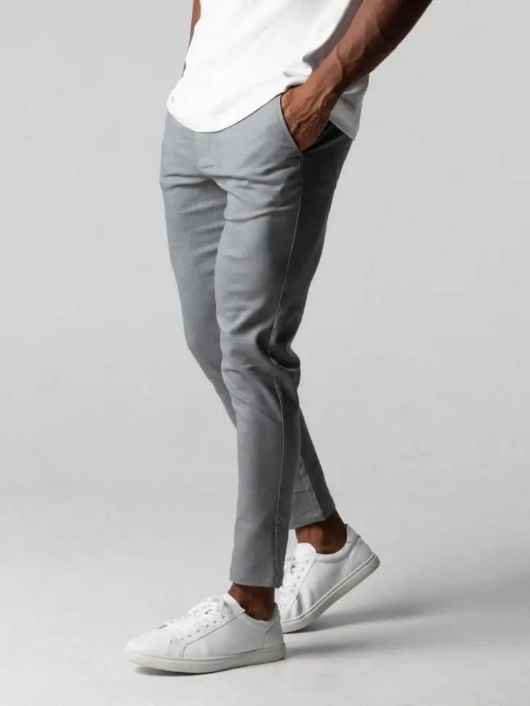 Pantalones Slim Elásticos - Cross & Crown