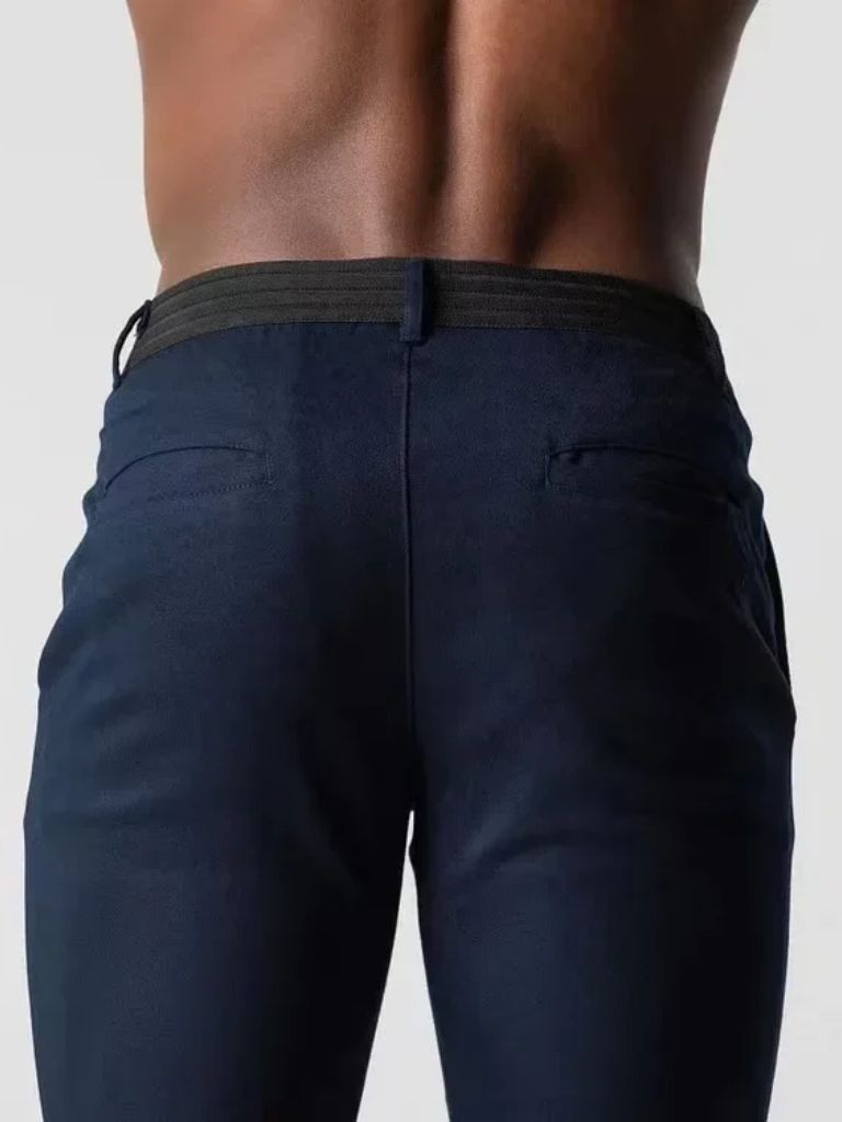 Pantalones Slim Elásticos - Cross & Crown
