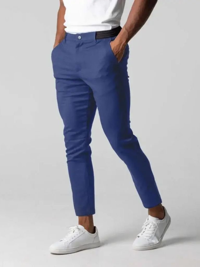Pantalones Slim Elásticos - Cross & Crown