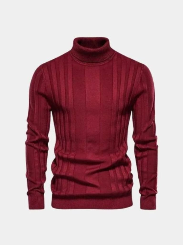Suéter de Punto de Cuello Alto - Cross & Crown