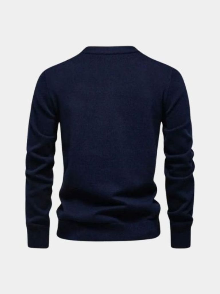 Cardigan de Punto con Cuello en V - Cross & Crown