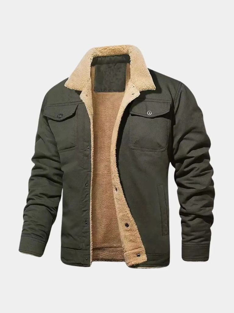 Chaqueta Bomber de Forro Polar Vintage - Cross & Crown
